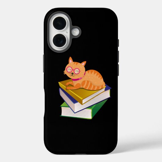 本 – 猫・本ブックラバーギフト Case-Mate iPhoneケース (裏面)