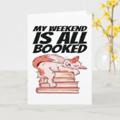 本 – 週末はすべて予約 カード (黄色い花)