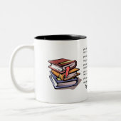 本、音楽シート、私は、読むために、音楽…ほしいと思います ツートーンマグカップ (左)