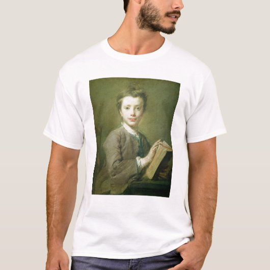 本、c.1740を持つ男の子 tシャツ (正面)