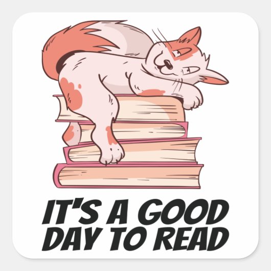 本 – It's Good Day To 読 A スクエアシール (正面)