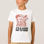 本 – It's Good Day To 読 A Tシャツ (正面)