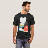 本 Tシャツ 鳥 読書 本 面白い ガーデニング (正面フル)