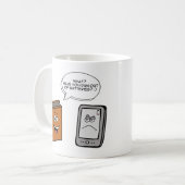 本 vs eBook コーヒーマグカップ (正面左)