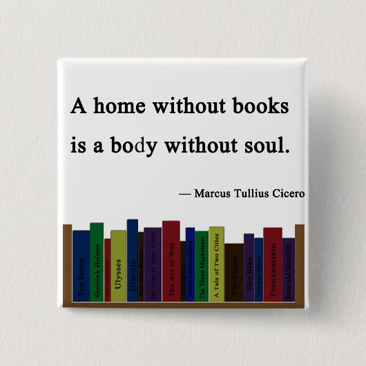 本Pinのない家 缶バッジ (正面)