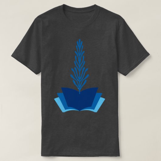 本tから生える花 tシャツ (デザイン正面)