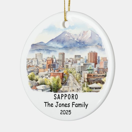 札幌パーソナライズされたオーナメント セラミックオーナメント (左)