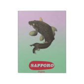札幌日本ヴィンテージスタイル観光ポスター ノートパッド (回転)