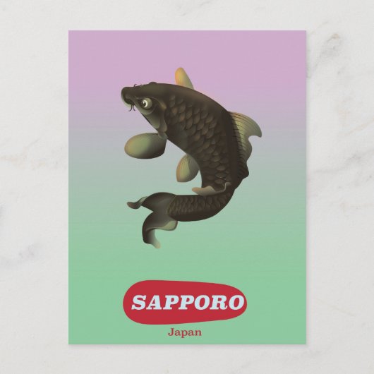 札幌日本ヴィンテージスタイル観光ポスター ポストカード (正面)