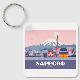 札幌日本北海道シティスケープPATTEL キーホルダー