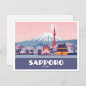 札幌日本北海道シティスケープPATTEL ポストカード (正面/裏面)