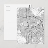 札幌 日本 地図 ポストカード (正面/裏面)