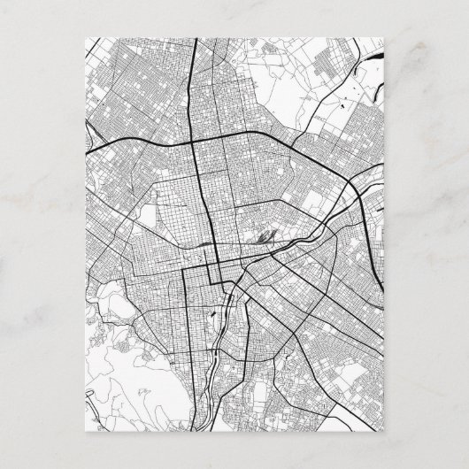 札幌 日本 地図 ポストカード (正面)