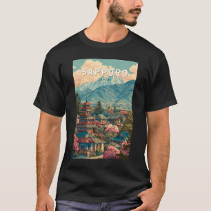 札幌 日本 旅行 アート ヴィンテージ Tシャツ