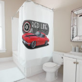 朱書きガレージスティングレイ シャワーカーテン (インサイチュ)