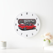 朱書きベット ラージ壁時計 (ホーム)