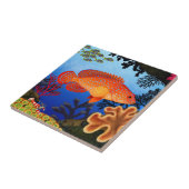 朱色のすずきのMiniatusのハタのタイル タイル (側面)