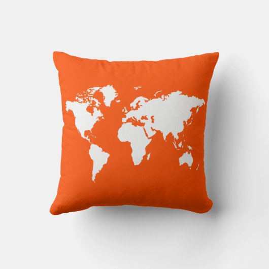 朱色のエレガント世界 クッション (裏面)