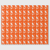 朱色のエレガント世界 ラッピングペーパー (フラット)