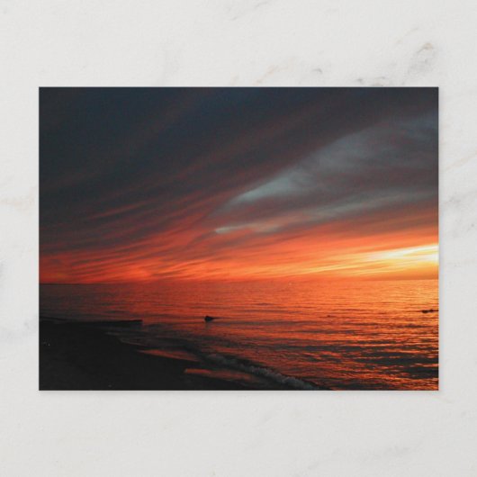 朱色サンセット062907 ポストカード (正面)