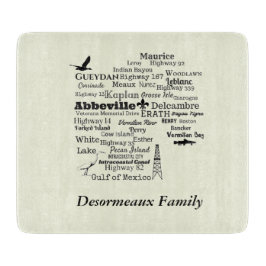 朱色教区ルイジアナはまな板を置きます カッティングボード