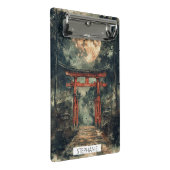 朱雀の寺院門 水彩インク (3) ミニクリップボード (アングル)