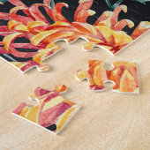 朱鶴菊の水彩模様 ジグソーパズル (側面)