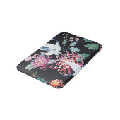 朱鶴菊の水彩模様 バスマット (アングル)