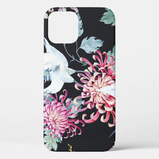 朱鶴菊の水彩模様 Case-Mate iPhoneケース (裏面)