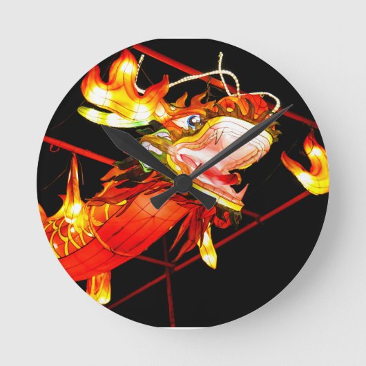 朱龍 ラウンド壁時計 (正面)