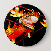 朱龍 缶バッジ (正面)