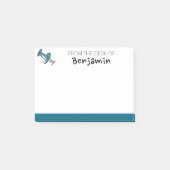 机からのかわいいプッシュピン名前をカスタムする ポストイット (正面)