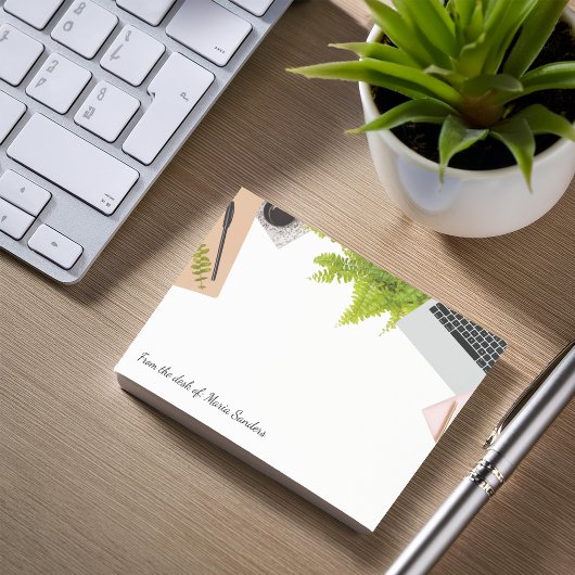 机からのオフィス ポストイット