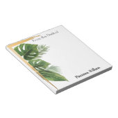 机からの熱帯ヤシパーソナライズされた、 ノートパッド (アングル)