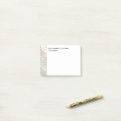 机からの花柄の ポストイット (デスク上)