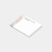 机からの花柄の ポストイット (アングル)