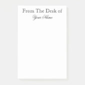 机からの ポストイット (正面)