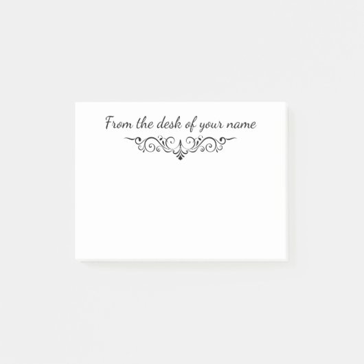 机からの ポストイット (正面)