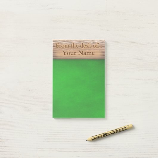 机からの ポストイット (デスク上)