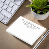 机からの ポストイット