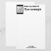 机からの、Grumpa 便箋 (正面/裏面)