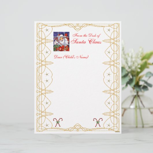 机からクリスマスのレターヘッドカスタマイズ (スタンド正面)