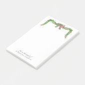 机からクリスマスホリデーガーランド弓 ポストイット (アングル)