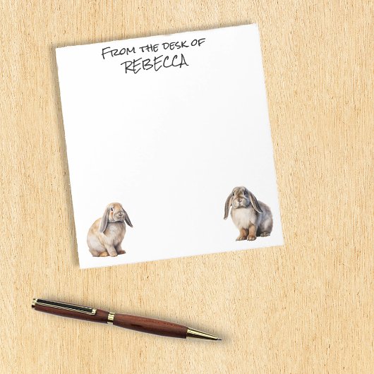 机からバンニーを外パーソナライズされたす ノートパッド