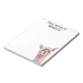 机からラマを覗きパーソナライズされた込む ノートパッド (回転)