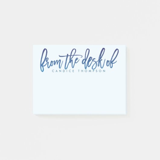 机から出パーソナライズされたて ポストイット (正面)