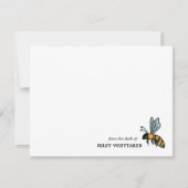 机から蜂蜜ハチの巣窟 ノートカード (正面)