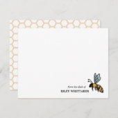 机から蜂蜜ハチの巣窟 ノートカード (正面/裏面)