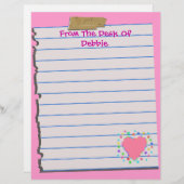 机から…おもしろいレターヘッド文房具 (正面/裏面)