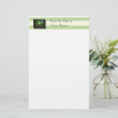 -机から…の静止した森林(あなたの名前) 便箋 (スタンド正面)